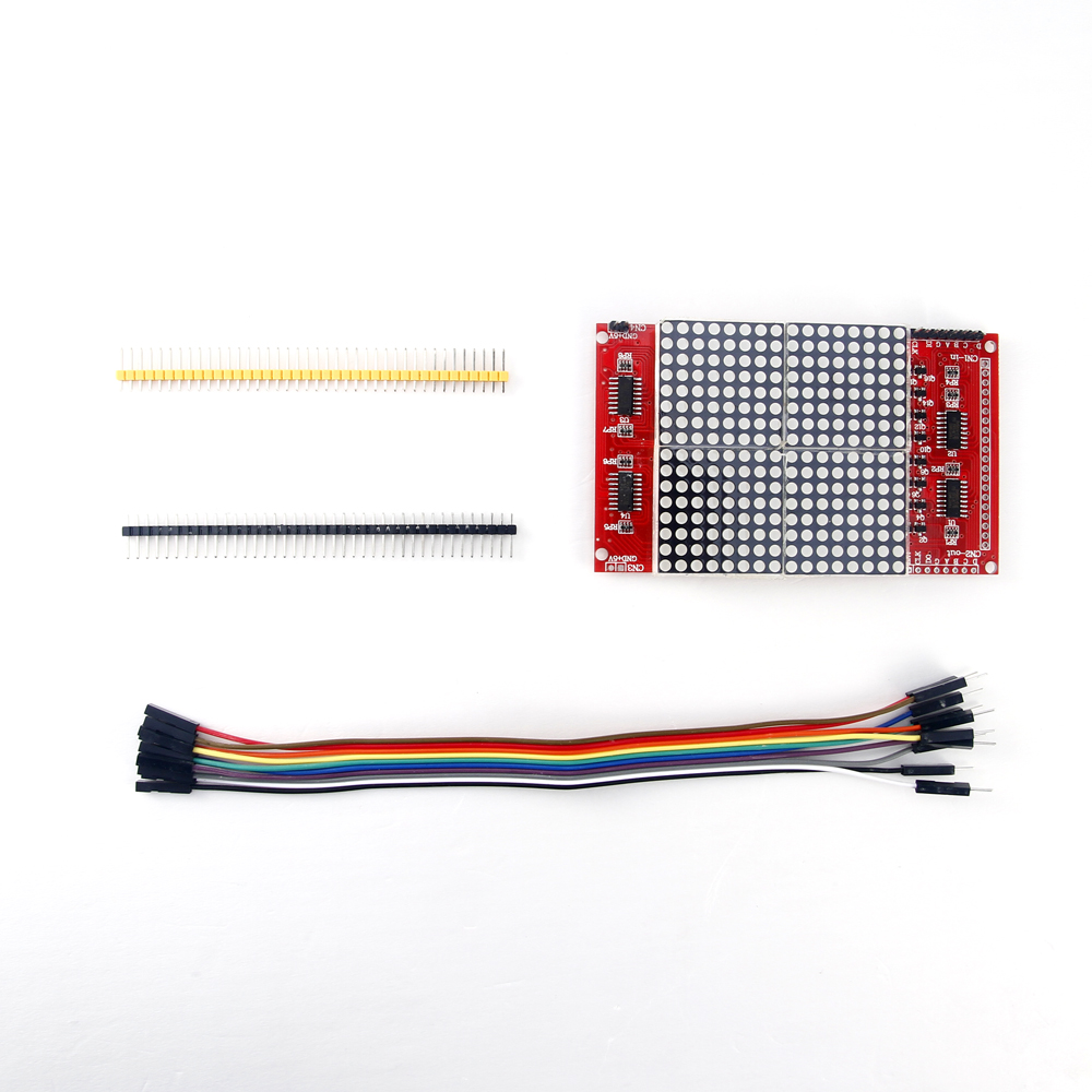 16 x 16 LED Dot-Matrix display with driver board