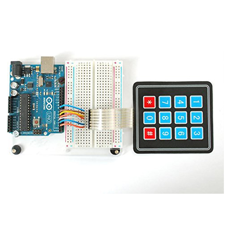 3*4 matrix membrane keypad