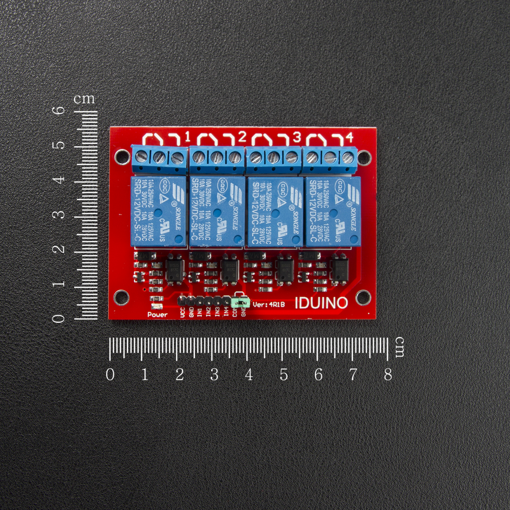 4 channel 5V Relay Module With optocoupler for Arduino 